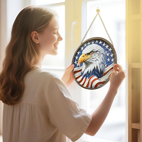 Stained Glass Window Hanging (Eagle)