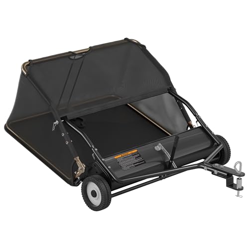 42" Lawn Sweeper Tow Behind (42 inch / Black)