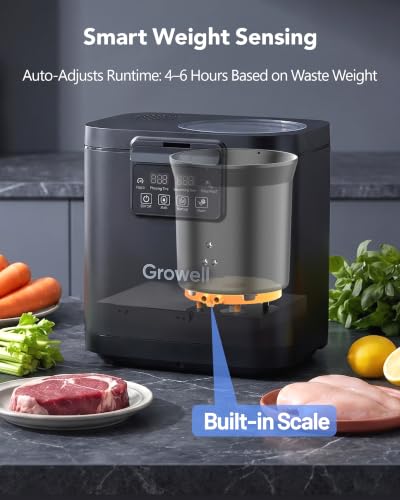4L Electric Composter for Kitchen (Black)