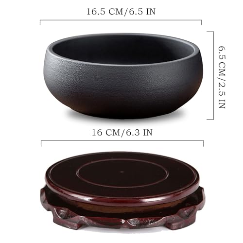 Lotus Bowl Planter (Black)