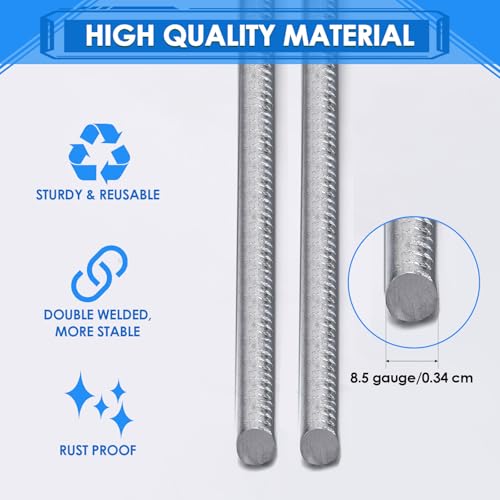 60 Pcs Yard Sign Stakes 16.5'' x 7'' H Frame Wire (60 Count)