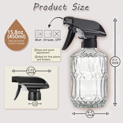 Glass Mister Spray Bottle (Clear)