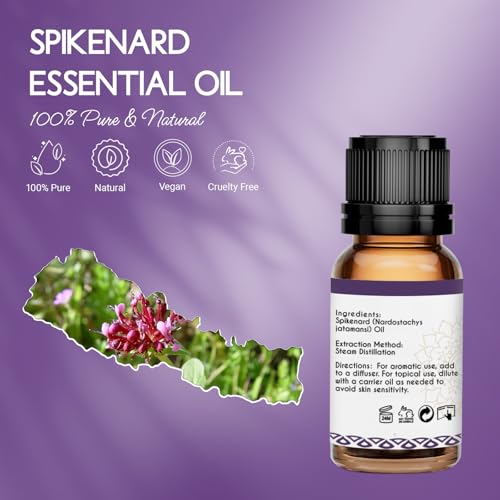 100% Pure Spikenard Essential Oil (0.34 Fl Oz (Pack of 1))