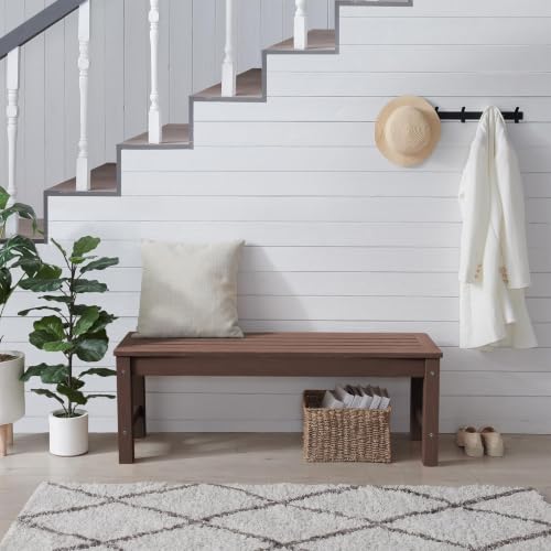 47" Backless Outdoor Bench for 2