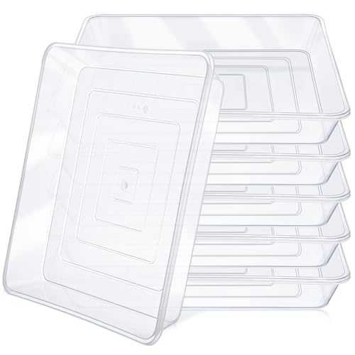 16 Inch Square Plant Saucer (16" / Clear)