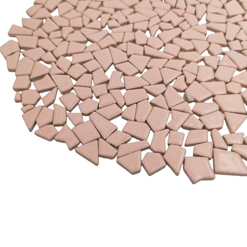 1.1LB Irregular Ceramics Mosaic Tiles (Pink)