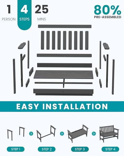 HDPE Outdoor Bench