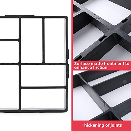 2Pack 15.7"x15.7"x1.57" Walk Path Maker Reused Concrete Molds Pathmate Stone Molding Stepping Stone Paver Walk Way DIY Path Paving Garden Yard Patio Mold