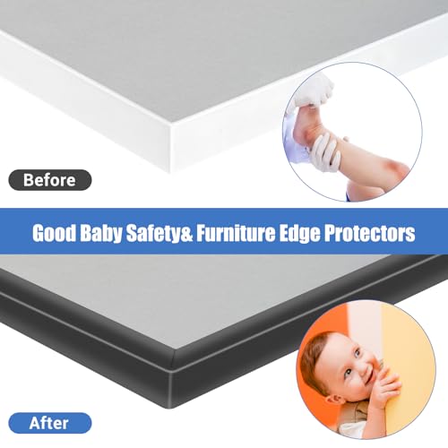 Slimline Cabinet Door Edge Protector (Fit 3/4" - L10' / Black)