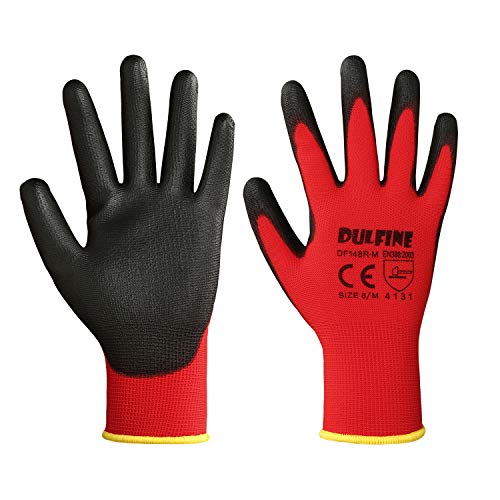 Safety Work Gloves for Men & Women 12 Pairs (12 Count)