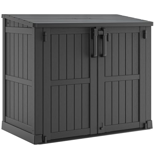 36 Cu Ft Outdoor Storage Cabinet (Dark-Black / 30.1"×52.1"×44.3")