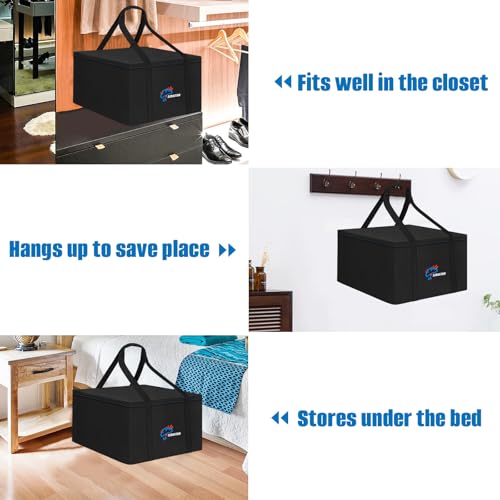 32in Outdoor Cushion Storage Bag (Black / 31.9x31.9x24in)