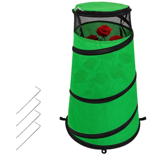 Pop Up Rose Cones for Winter Protection (Green-1Pcs)