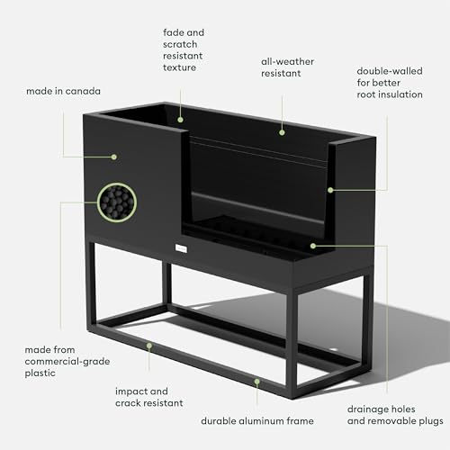 Block Series Raised Long Box Planter