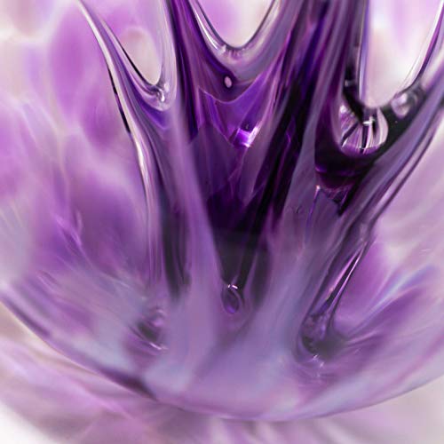 Luke Adams Handmade Glass Gazing Balls for Garden (Large / Purple Crush)