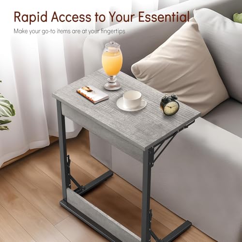 24" TV Tray Table Set of 4 (Ivory White / 4PK)