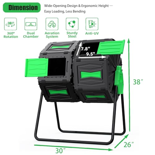 Compost Tumbler (Green)