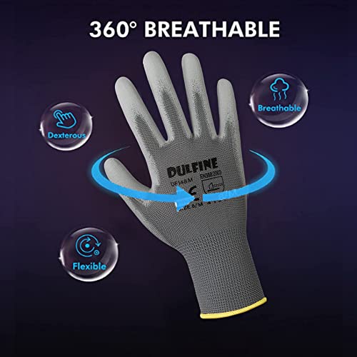 Safety Work Gloves for Men & Women 12 Pairs (12 Count)
