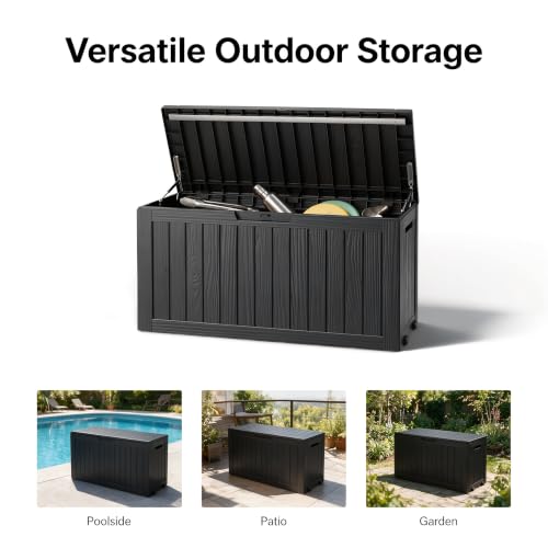91 Gal Deck Box (91 Gallon / Striped Black)
