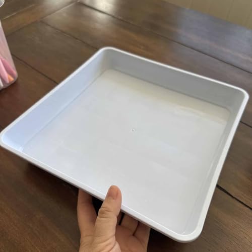 15 PCS 10 x 10 Inch Square Plant Saucer (15 Count)
