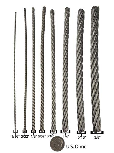 3 8" x 500' 7x19 Galvanized Wire Rope