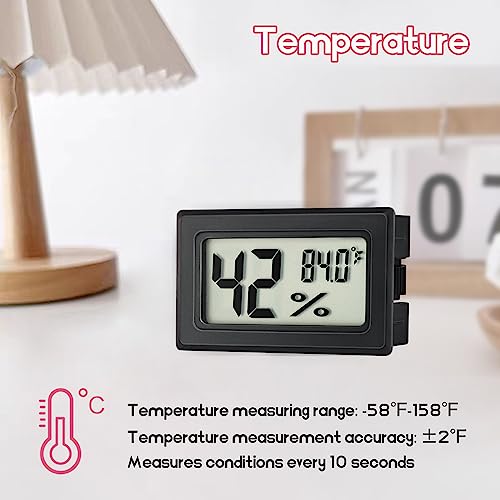 3 Pack Mini Hygrometer Thermometer Indoor Humidity Meter Digital