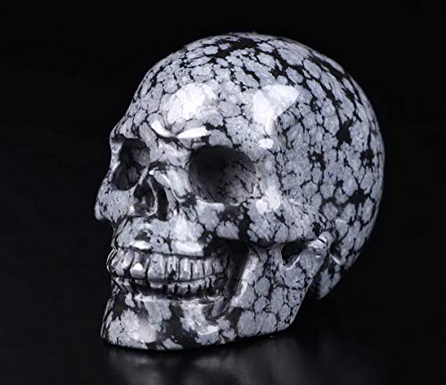 2.0" Snowflake Obsidian Crystal Skull (2.0" Snowflake Obsidian)