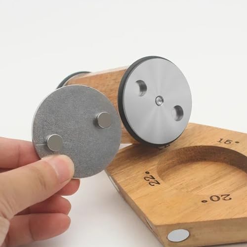 Acacia Rolling Knife Sharpener with 2 Diamond discs and Corundum disc (SET-A)
