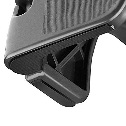 Folding Step Stool with Back Support for Kids (Black - Smiley Backrest / 9 Inch( Pack of 1))