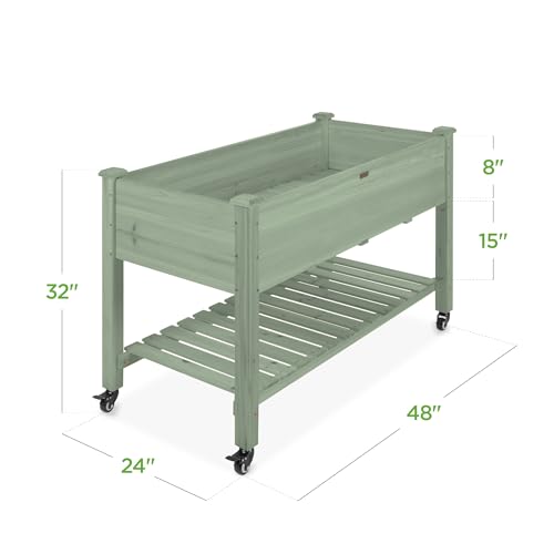 Raised Garden Bed 48x24x32 (Sage / 48x24x32in)