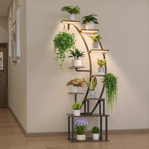 Plant Stand Indoor with Grow Lights