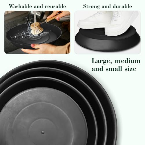 3PCS Round Stepping Stone Mold (12.6"/3PCS / Black)