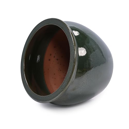 Ceramic Plant Pots Set of 3 Size (Antique Blue Green)