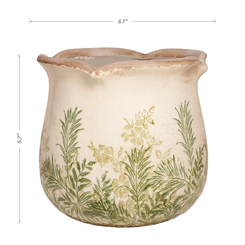 Cottagecore Ceramic Vase and Planter (Cottage Fern)