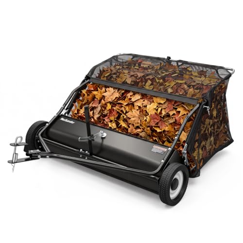 42 Inch Tow Behind Lawn Sweeper (Black)