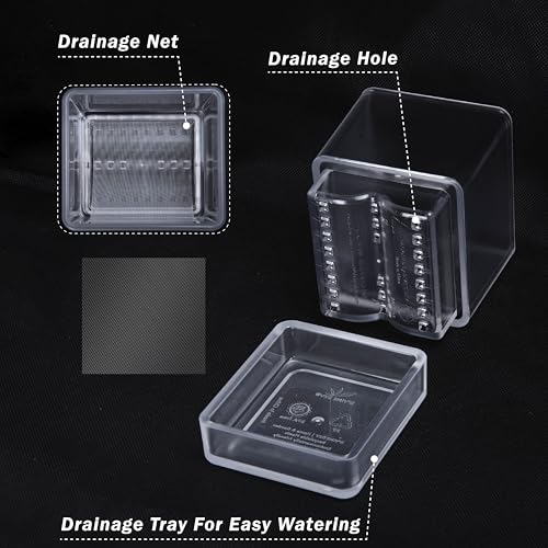 2 Pack Acrylic Herb Planter Pots (2 Count)