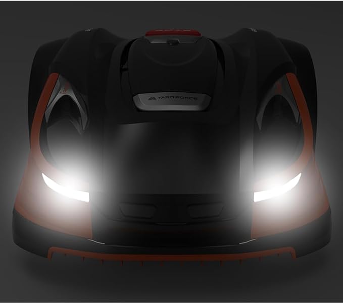 Yard Force Revola X4E Robotic Lawn Mower – App Control, Rain Sensor, Ultrasonic Obstacle Detection, 28V Lithium Battery, ½ Acre Coverage, Adjustable Cutting Height, Quiet Operation