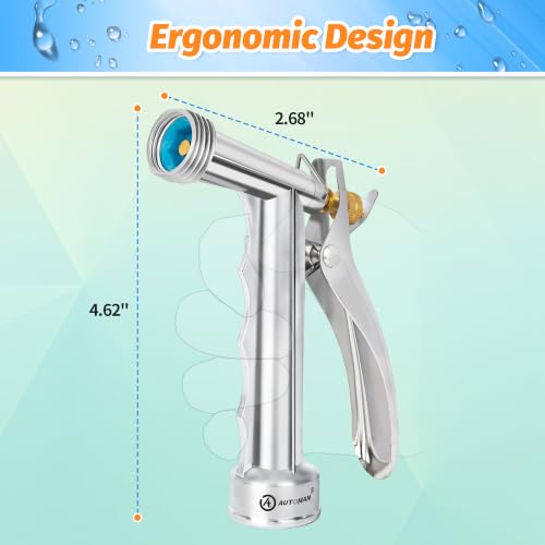 Full Size Garden Hose Nozzle (2 Pack / Zinc Alloy)