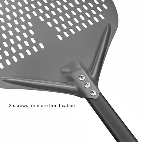 14" x 17" Perforated Pizza Peel (14" - 35 inch overall)
