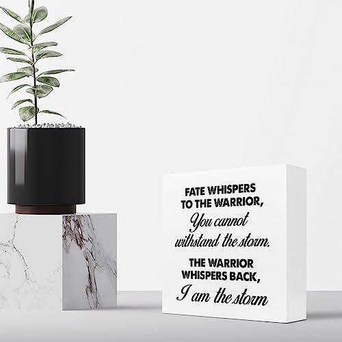 Motivational Wood Box Sign