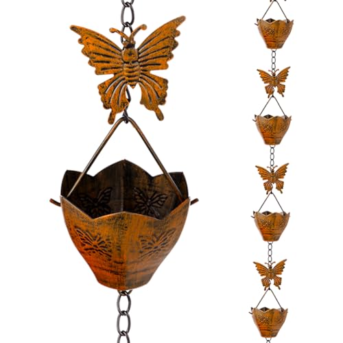 9.2ft Rain Chains for Outside Gutters