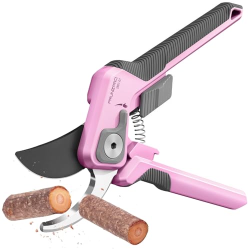8.2" Pruning Shears for Women Lightweight Ultra Sharp Scissors (Pink)