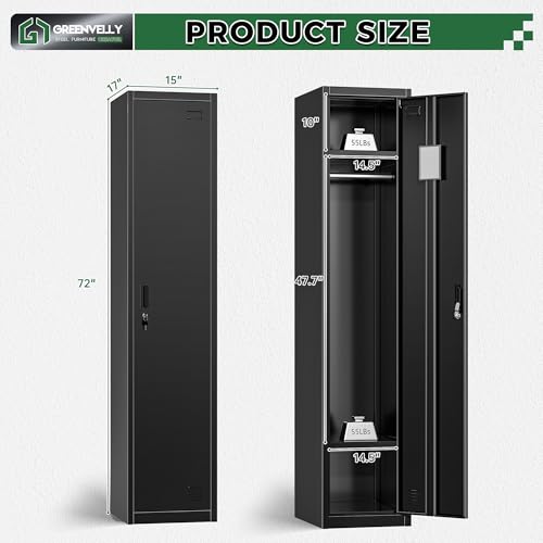 Metal Loker with 1 Doors (Black / 1 doors)