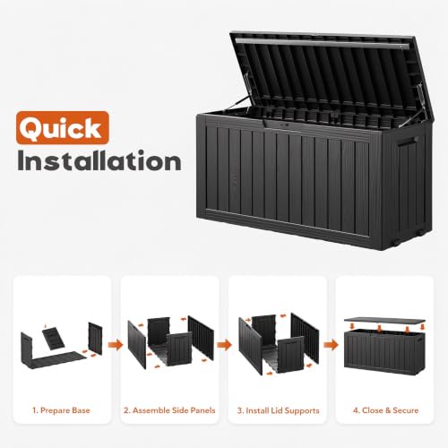 90 Gal Deck Box (90 Gallon / Black)
