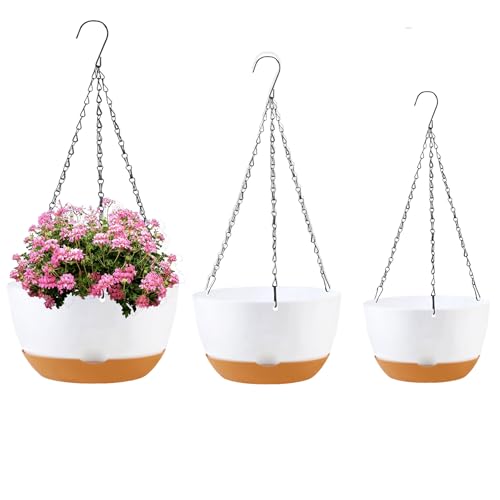 Hanging Planters (White / 8/10/12 inch)
