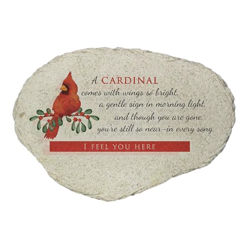 Cardinal Memorial Garden Stone (Wings So Bright / Large)