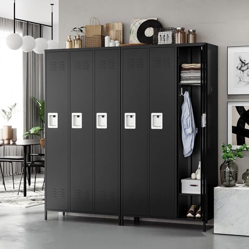 Metal Lockers for Employees (3 Door / Black)