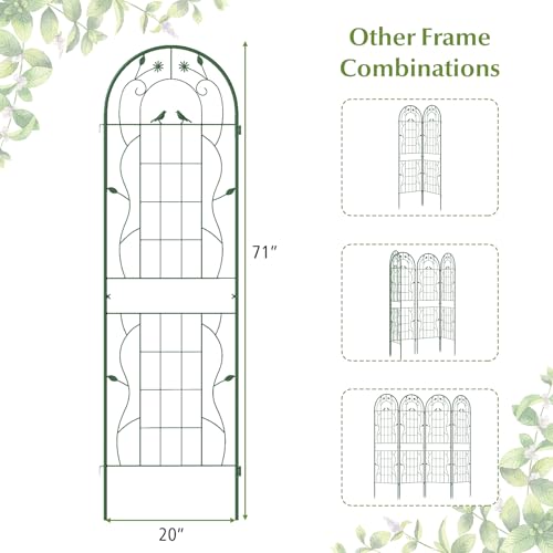 4 Pack Garden Trellis (71"x20" (4 Pack) / Green)