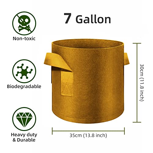 7 Gallon Nonwoven Fabric Planter Bags (12 Count)