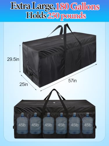 180 Gal Extra Large Pool Cover Storage Bag for Aboveground Pools (57''L x 29.5''H x 25''W)